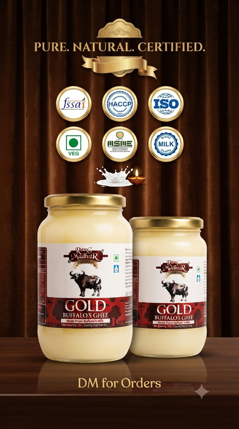 Rang Madhur Gold Buffalo Ghee | Creamy and Traditional Taste