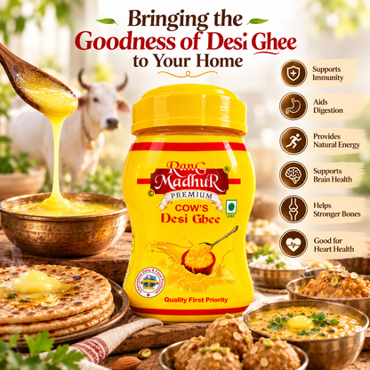 Rang Madhur Premium Cow's Desi Ghee | A Touch of Richness