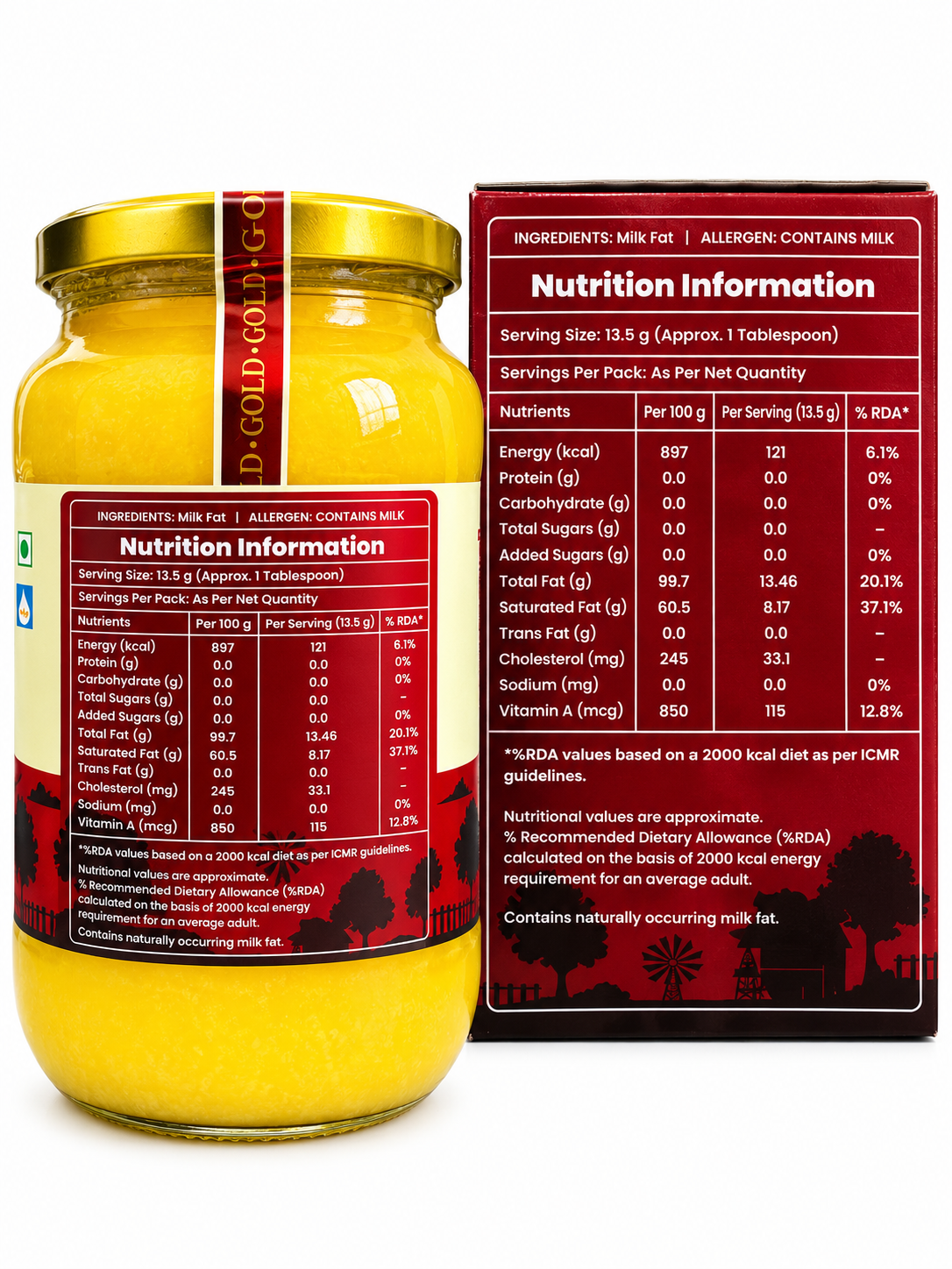 Rang Madhur Gold Cow's Ghee | Rich Aroma & Traditional Taste