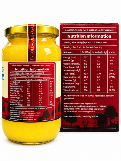 Rang Madhur Gold Cow's Ghee | Rich Aroma & Traditional Taste